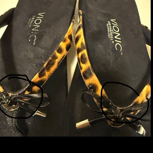 Womens VIONIC Bella SANDALS 
Animal Print BOW SHOES
Supportive Contours - Picture 9 of 9